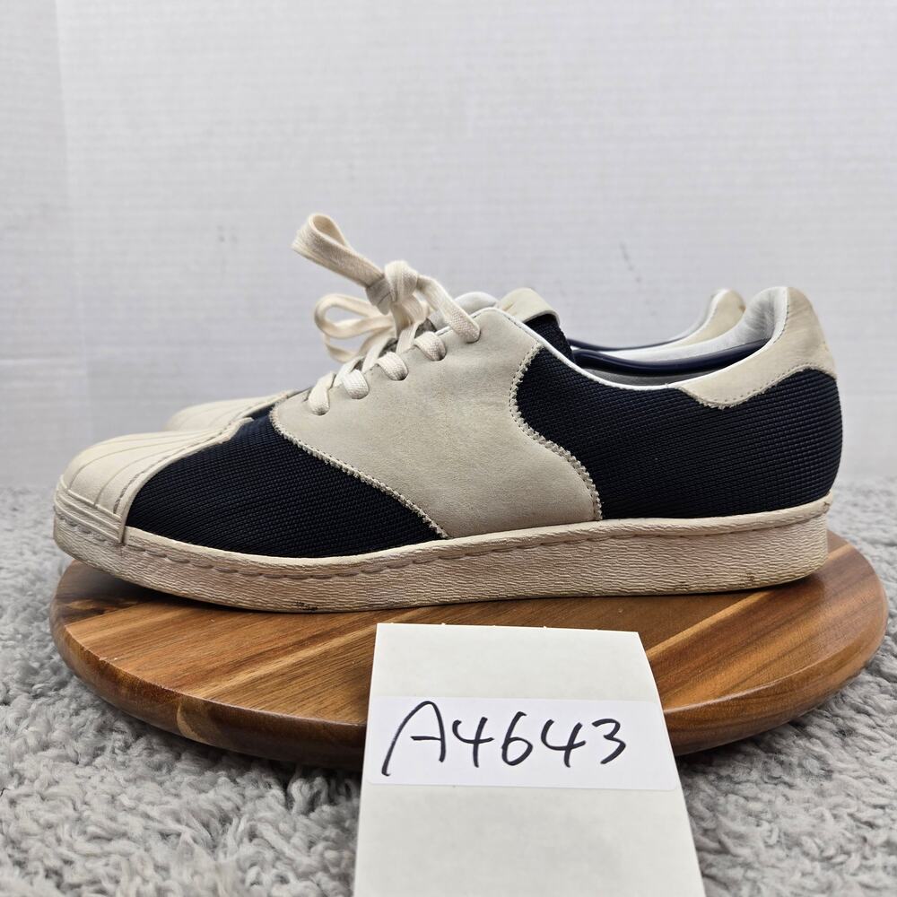 Adidas Originals Mens 11.5 Superstar Saddle DB David Beckham White Navy Sneaker